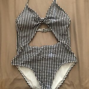 Gingham monokini (one piece)